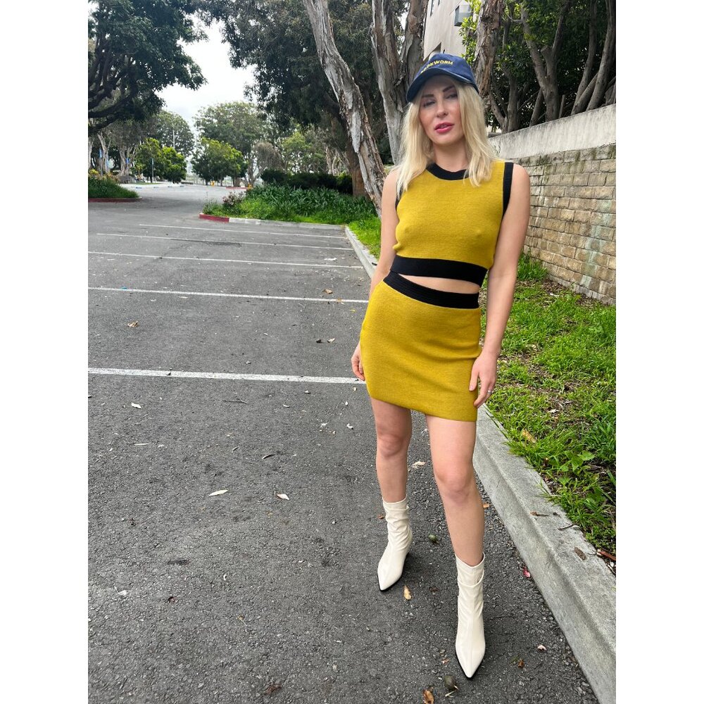 POL Saffron Aura Sweater Vest